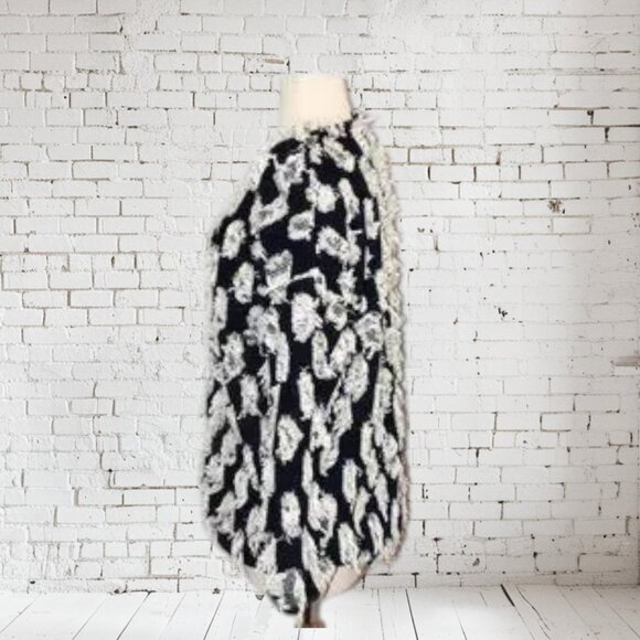 Vintage David Brett Shaggy Fringe Sweater Boho Made in USA - Picture 3 of 4